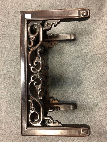 Lot 88 - A Chinese hardwood stand, early 20th century