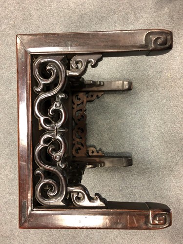Lot 88 - A Chinese hardwood stand, early 20th century