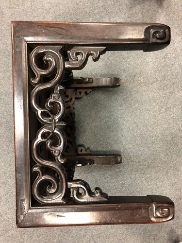 Lot 88 - A Chinese hardwood stand, early 20th century
