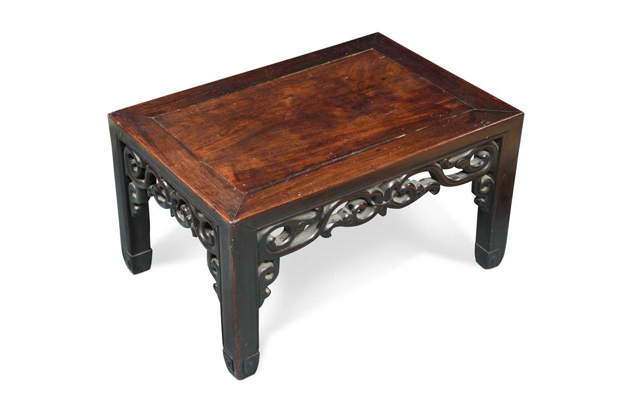 Lot 88 - A Chinese hardwood stand, early 20th century
