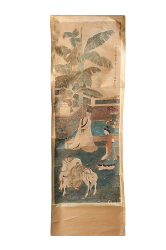 Lot 396 - A Chinese scroll painting
