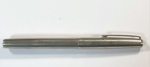 Lot 293 - Parker - A rolled gold fountain pen engraved 'Concorde Aircraft  216' and another