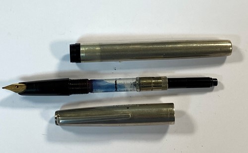 Lot 293 - Parker - A rolled gold fountain pen engraved 'Concorde Aircraft  216' and another
