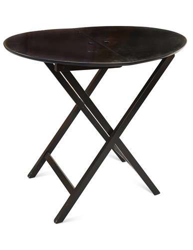Lot 216 - Romeo Sozzi (Italian, born 1948), a 'Battista' ebonised folding table, circa 1990