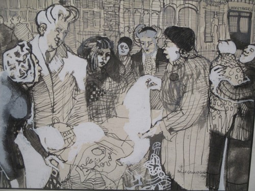 Lot 549 - Pat Cooke (British 1935-2000), The Market...