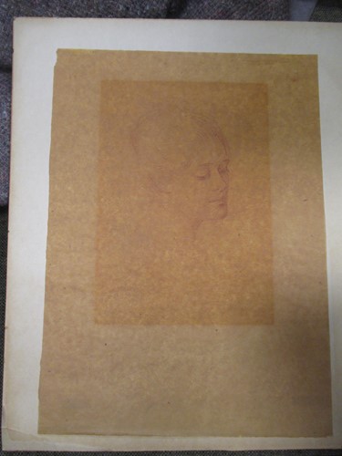 Lot 346 - French School, c.1900, study of a woman's head,...