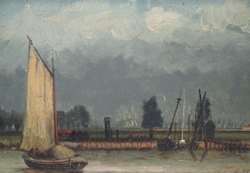 Lot 298 - Jean Paul Clays (Belgian, 1819-1900), Sailing...