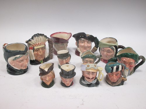 Lot 51 - Six small Royal Doulton toby jugs and six...