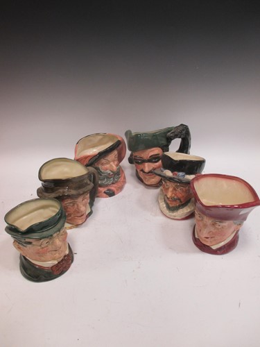 Lot 243 - A Royal Doulton toby jug Falstaff and five...