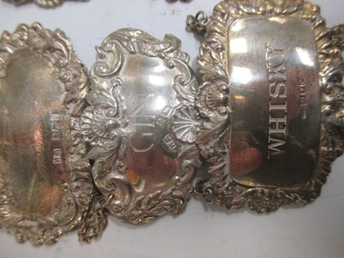 Lot 219 - A pair of Georgian silver salts, six silver...
