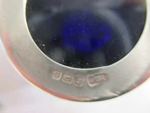 Lot 219 - A pair of Georgian silver salts, six silver...