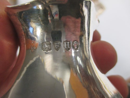 Lot 219 - A pair of Georgian silver salts, six silver...