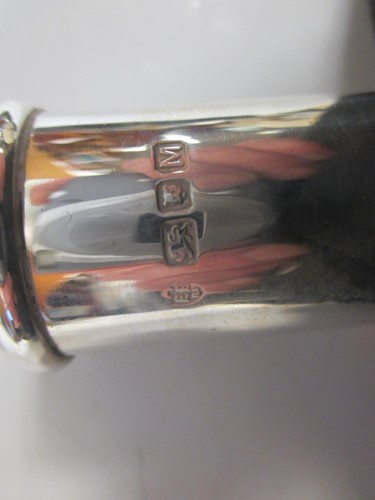 Lot 219 - A pair of Georgian silver salts, six silver...