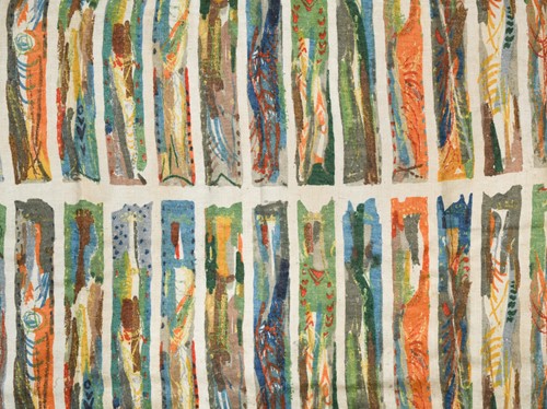 Lot 121 - John Piper, (British, 1903-1992), 'Arundel' three pairs of 1960s curtains