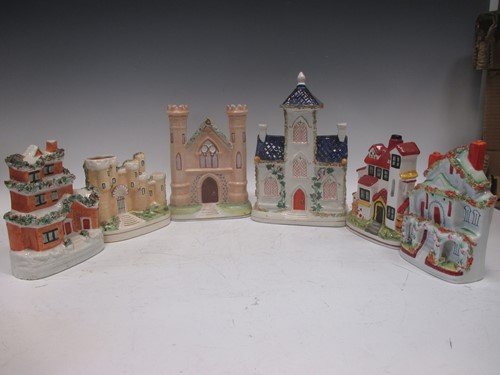 Lot 45 - A collection of seven various Staffordshire...