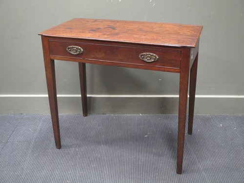 Lot 612 - An early George III mahogany side table, the...