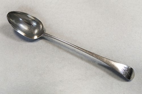 Lot 340 - A George III 18th century silver basting spoon by Hester Bateman