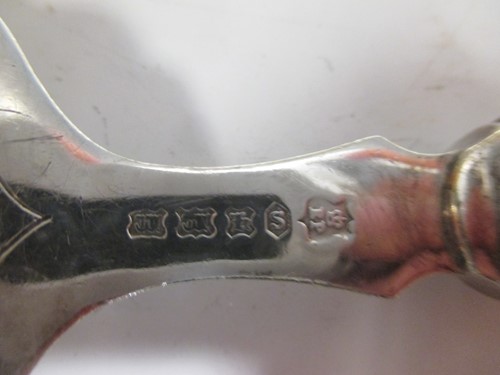 Lot 228 - A Russian enamel silver tea spoon together...