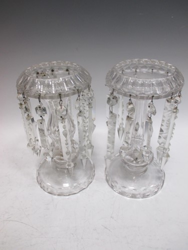 Lot 165 - A pair of early 20th century glass table...