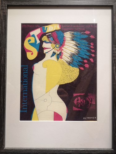 Lot 409 - A framed 1928 cover for Reigen magazine, a...