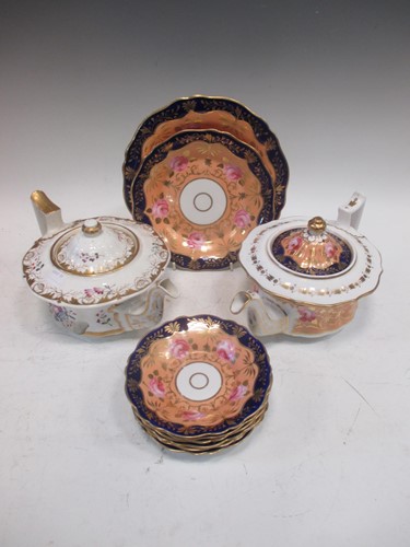 Lot 146 - A 19th century Staffordshire porcelain part...