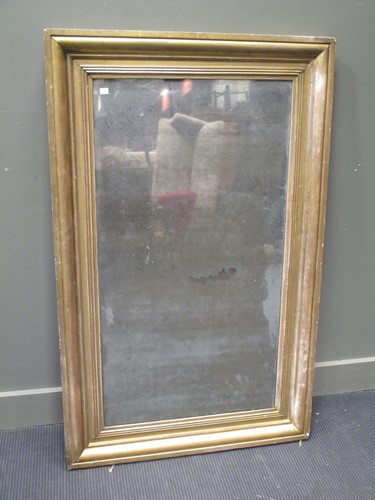Lot 515 - A 19th century gilt framed wall mirror 136 x 85cm