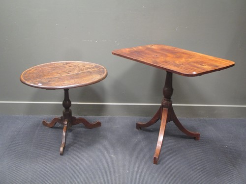 Lot 490 - A Victorian mahogany tilt top wine table 78cm...