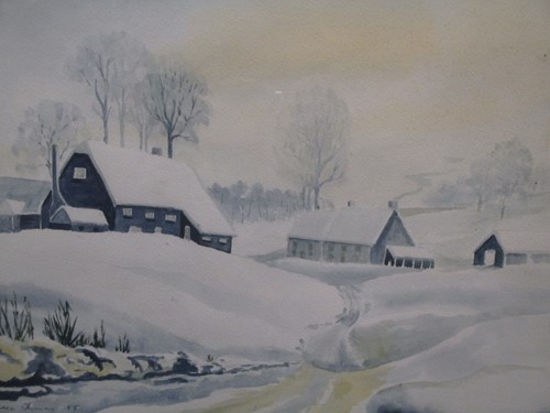 Lot 350 - A group of pictures to include watercolour by...