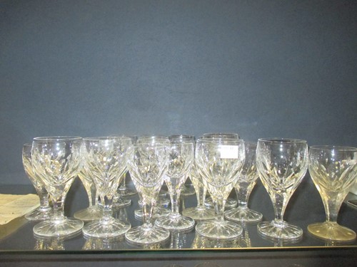 Lot 145 - A quantity of cut glass and other decanters,...