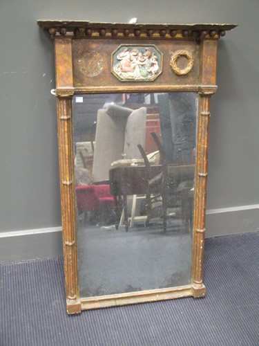 Lot 537 - A 19th century gilt wood cluster column pier...