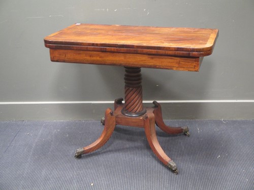 Lot 459 - A late Regency mahogany and rosewood...