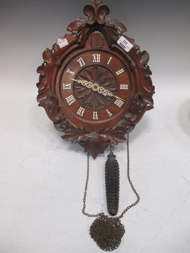 Lot 182 - A late 19th century Swiss cuckoo clock 42cm high