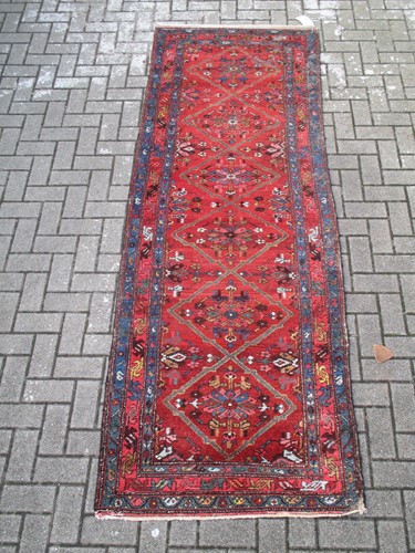 Lot 489 - A Hamadan runner, together with another runner