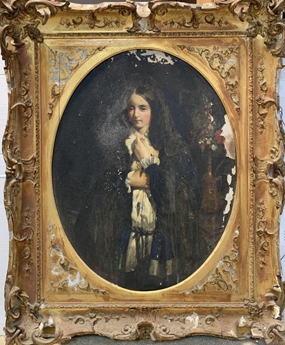 Lot 329 - Philip Hermogenes Calderon (British, 1833-1898)