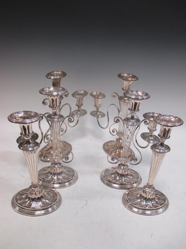 Lot 202 - A pair of early 20th century silver plated...