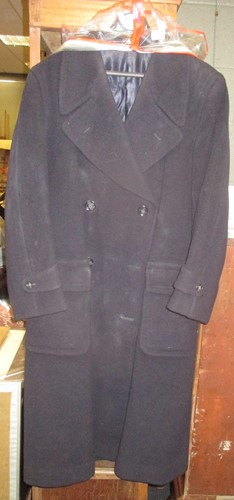 Lot 325 - A mid 20th century military great coat, a...