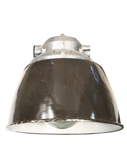 Lot 196 - A 20th century industrial pendant ceiling light