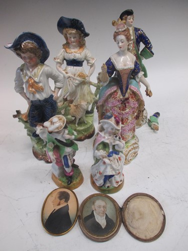 Lot 161 - A pair of Derby porcelain figures in 18th...