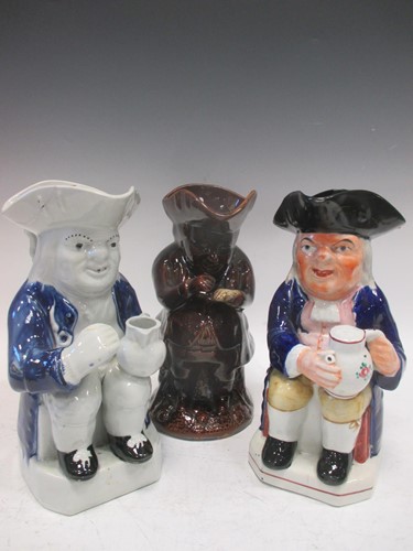 Lot 168 - Three toby jugs in varying condition