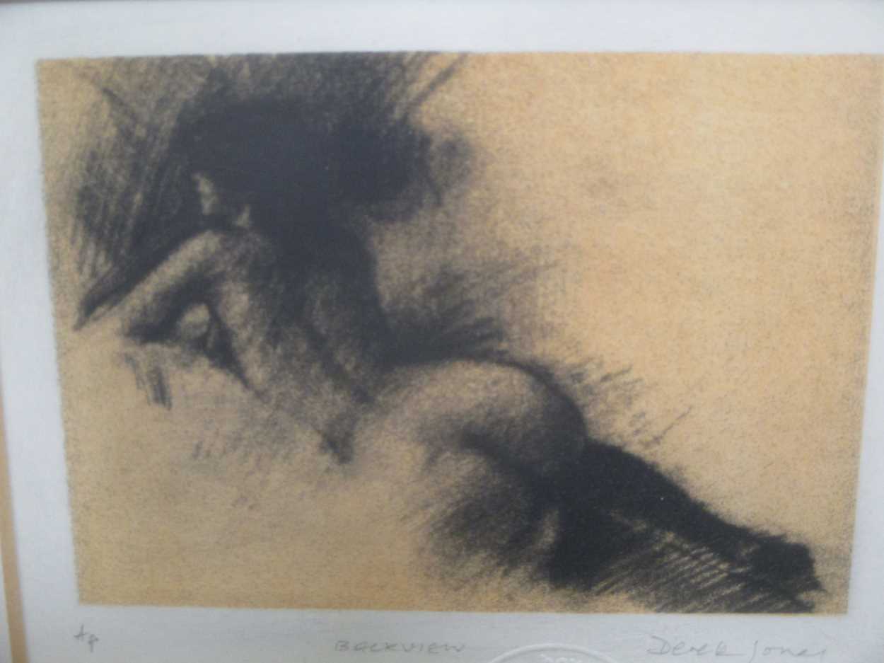 Lot 582 - Derek Jones (British Contemporary), 'Backview',...