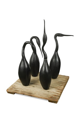 Lot 82 - Guy Taplin (British, born 1939), Four Cormorants