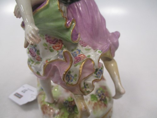 Lot 37 - A 19th century Meissen figural group