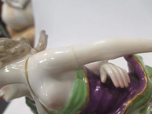 Lot 37 - A 19th century Meissen figural group