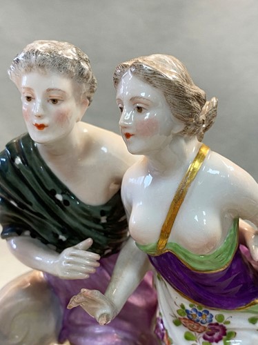 Lot 37 - A 19th century Meissen figural group