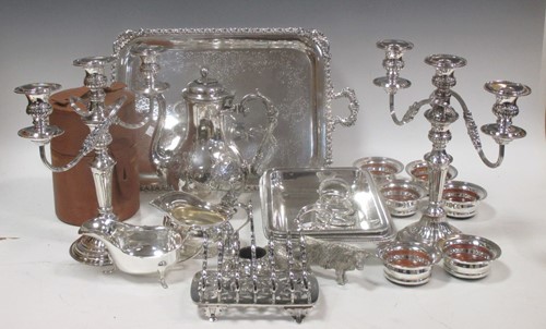 Lot 185 - A large quantity of silver plated items...