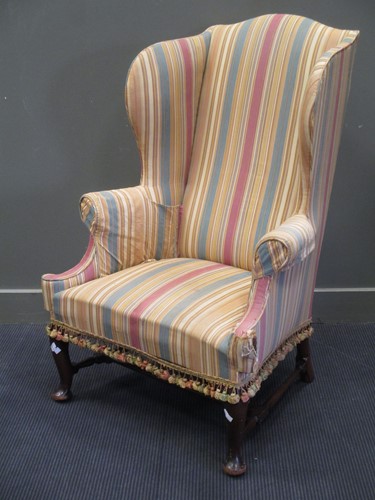 Lot 838 - A William and Mary reproduction wing back...