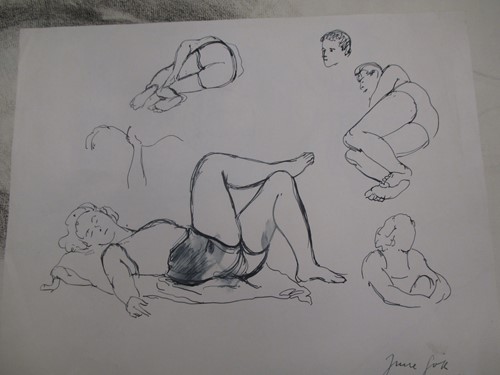 Lot 574 - Imre Goth, a small folio of ink and pen...