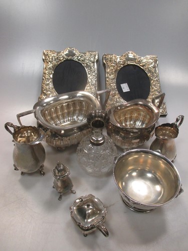 Lot 469 - A pair of silver fronted photograph frames,...
