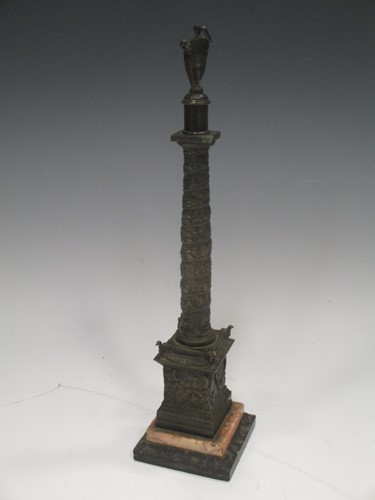 Lot 308 - A Grand tour bronze, possibly Trajan's column...