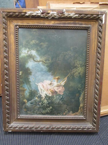 Lot 509 - Fragonard print in glazed frame, 46 x 35cm